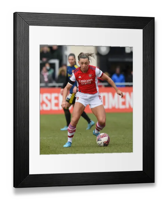 Framed Print : Arsenal's Katie McCabe Shines in FA WSL Clash Against Manchester United Women