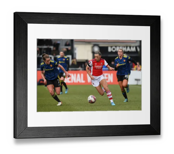 Framed Print : Arsenal's Katie McCabe Shines in Action-Packed Arsenal Women vs Manchester United Women FA WSL Match, 2021-22 Framed Print : Arsenal's Katie McCabe Shines in Action-Packed Arsenal Women vs Manchester United Women FA WSL Match, 2021-22