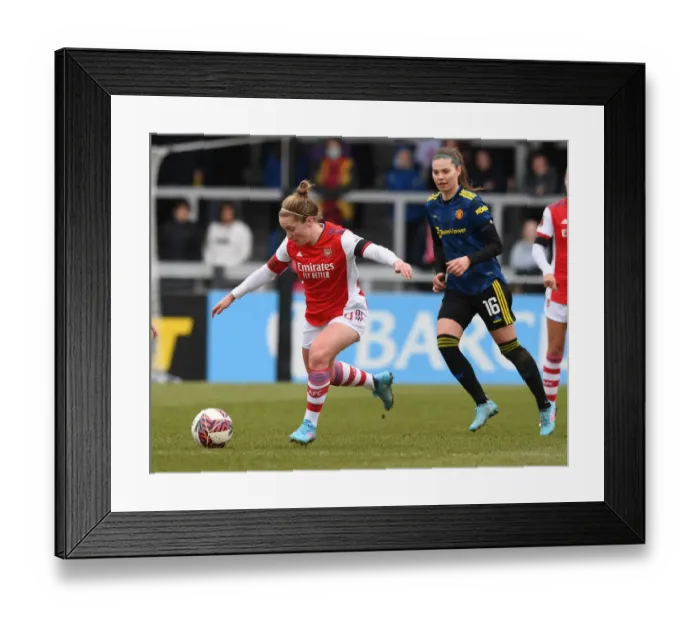 Framed Print : Arsenal vs Manchester United Women: A Tactical Battle - Kim Little vs Signe Bruun Framed Print : Arsenal vs Manchester United Women: A Tactical Battle - Kim Little vs Signe Bruun