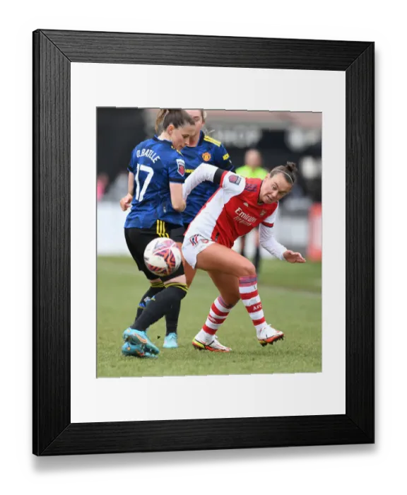 Framed Print : Arsenal vs Manchester United: A Tight FA WSL Showdown at Meadow Park Framed Print : Arsenal vs Manchester United: A Tight FA WSL Showdown at Meadow Park