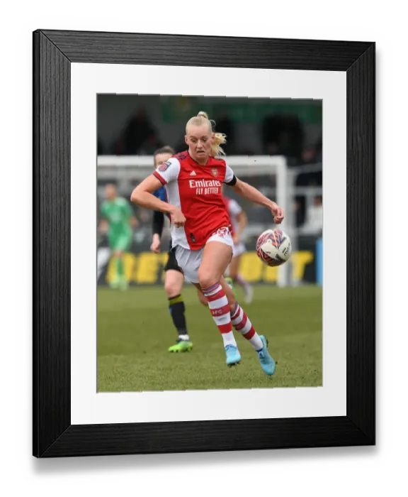 Framed Print : Arsenal Women vs Manchester United Women: Stina Blackstenius in Action - FA WSL Clash at Meadow Park