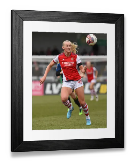 Framed Print : Arsenal vs Manchester United: Stina Blackstenius Faces Off in FA WSL 2021-22 Showdown