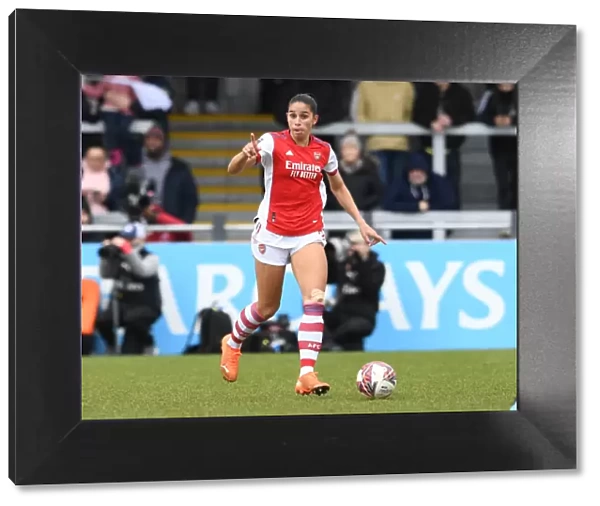 Arsenal's Rafaelle Souza in Action against Manchester United Women - FA WSL 2021-22
