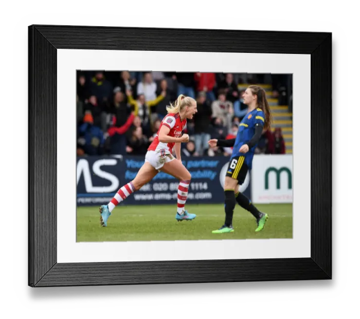 Framed Print : Arsenal Women's Super League: Stina Blackstenius Scores Dramatic Winner Against Manchester United