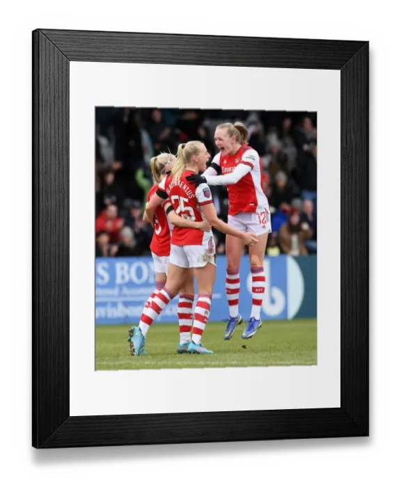 Framed Print : Arsenal Women's Super League Victory: Dramatic Last-Minute Goal by Stina Blackstenius Against Manchester United Framed Print : Arsenal Women's Super League Victory: Dramatic Last-Minute Goal by Stina Blackstenius Against Manchester United
