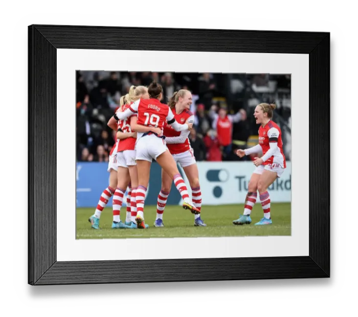 Framed Print : Arsenal Women's Super League Triumph: Dramatic Goal by Stina Blackstenius Secures Victory over Manchester United Framed Print : Arsenal Women's Super League Triumph: Dramatic Goal by Stina Blackstenius Secures Victory over Manchester United