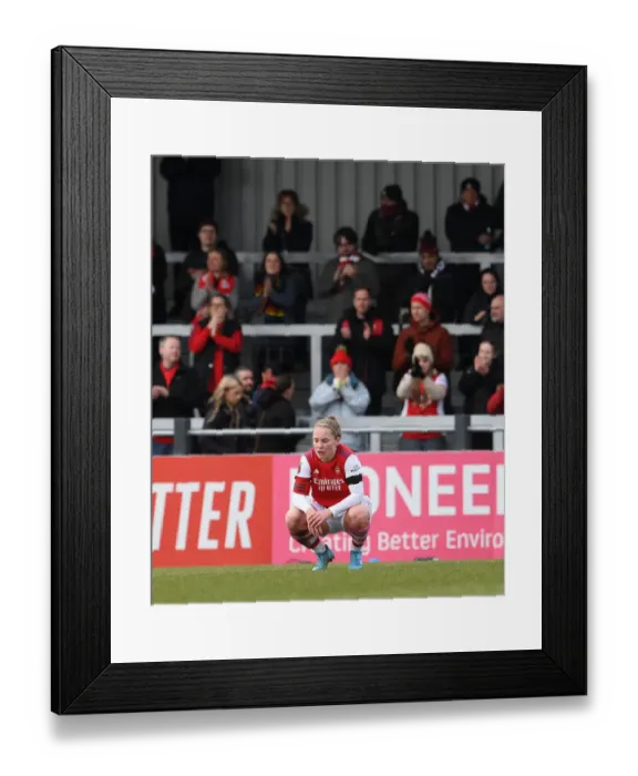 Framed Print : Kim Little's Emotional Reaction: Arsenal FC's FA WSL Clash vs Manchester United