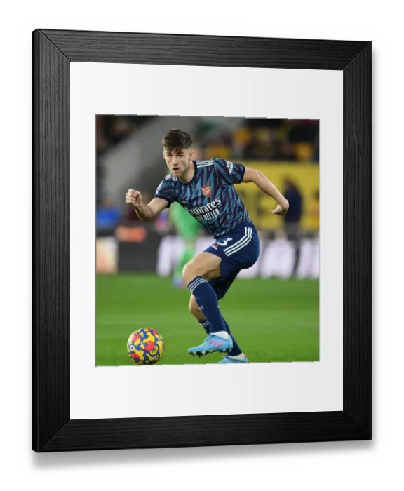 Framed Print : Arsenal's Kieran Tierney in Action against Wolverhampton Wanderers - Premier League 2021-22 Framed Print : Arsenal's Kieran Tierney in Action against Wolverhampton Wanderers - Premier League 2021-22