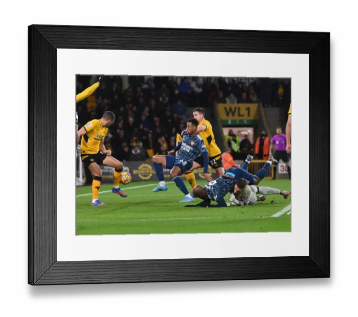 Framed Print : Gabriel's Game-Winning Goal: Arsenal Secures Victory over Wolverhampton Wanderers in the Premier League 2021-22 Framed Print : Gabriel's Game-Winning Goal: Arsenal Secures Victory over Wolverhampton Wanderers in the Premier League 2021-22