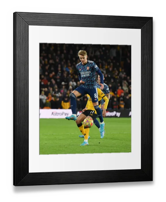 Framed Print : Martin Odegaard in Action: Arsenal vs Wolverhampton Wanderers, Premier League 2021-22 Framed Print : Martin Odegaard in Action: Arsenal vs Wolverhampton Wanderers, Premier League 2021-22