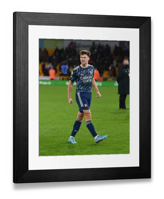 Framed Print : Arsenal's Tierney Leads Celebrations After Hard-Fought Victory Over Wolverhampton Wanderers Framed Print : Arsenal's Tierney Leads Celebrations After Hard-Fought Victory Over Wolverhampton Wanderers