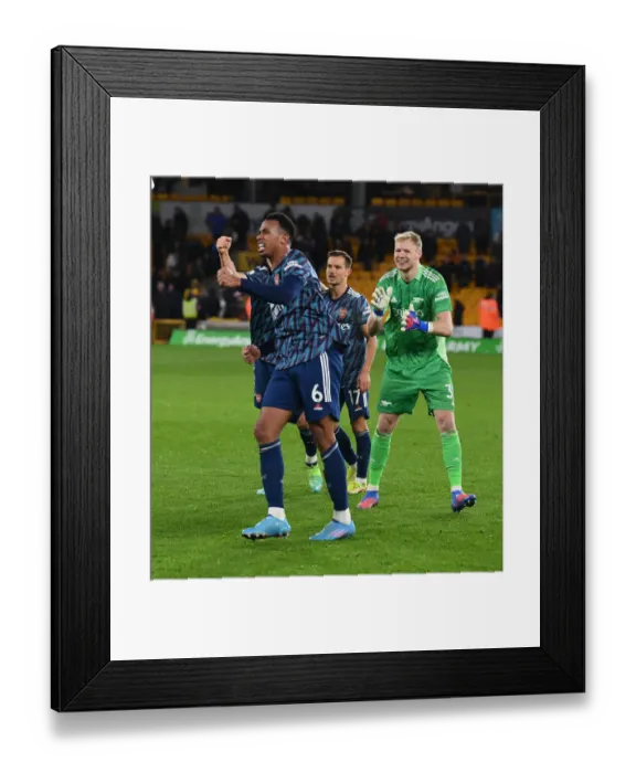 Framed Print : Gabriel's Celebration: Arsenal Secures Victory Over Wolverhampton Wanderers in Premier League Framed Print : Gabriel's Celebration: Arsenal Secures Victory Over Wolverhampton Wanderers in Premier League