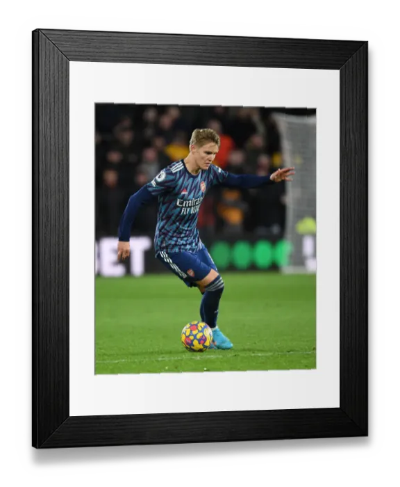 Framed Print : Martin Odegaard in Action: Arsenal vs Wolverhampton Wanderers, Premier League 2021-22 Framed Print : Martin Odegaard in Action: Arsenal vs Wolverhampton Wanderers, Premier League 2021-22