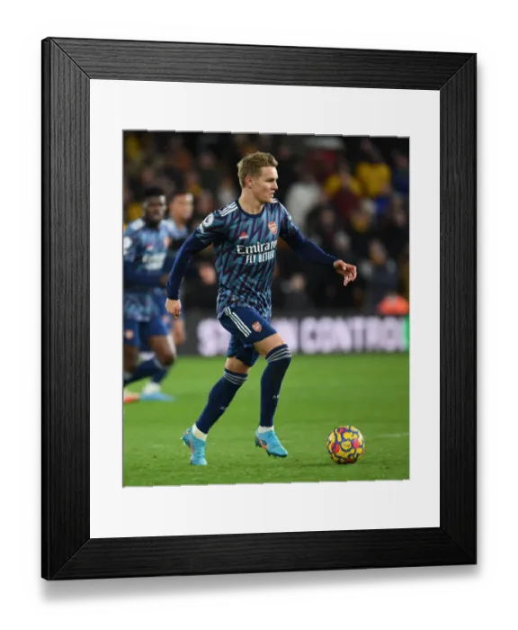 Framed Print : Martin Odegaard in Action: Wolverhampton Wanderers vs Arsenal, Premier League 2021-22 Framed Print : Martin Odegaard in Action: Wolverhampton Wanderers vs Arsenal, Premier League 2021-22
