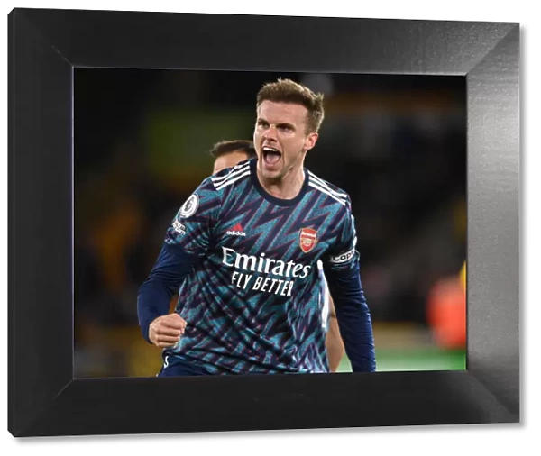 Rob Holding's Exultant Moment: Arsenal's Triumph over Wolverhampton Wanderers in the Premier League