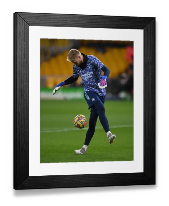 Framed Print : Arsenal's Aaron Ramsdale Stands Strong Against Wolverhampton Wanderers in Premier League Showdown Framed Print : Arsenal's Aaron Ramsdale Stands Strong Against Wolverhampton Wanderers in Premier League Showdown