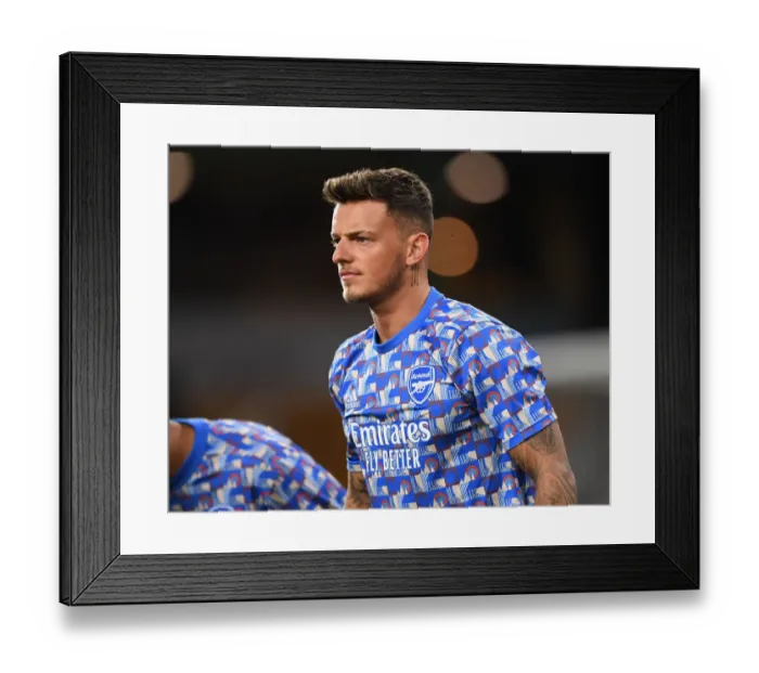 Framed Print : Ben White: Arsenal's Unyielding Defender Gears Up for Arsenal vs. Wolverhampton Wanderers Framed Print : Ben White: Arsenal's Unyielding Defender Gears Up for Arsenal vs. Wolverhampton Wanderers