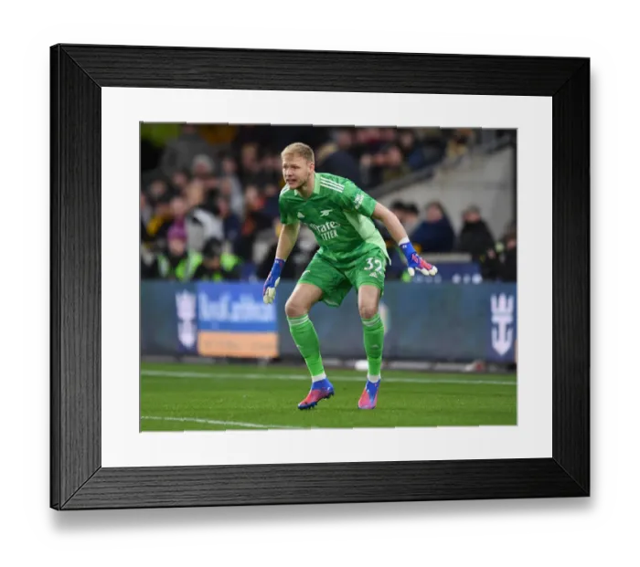 Framed Print : Arsenal's Aaron Ramsdale Faces Off in Intense Premier League Showdown against Wolverhampton Wanderers Framed Print : Arsenal's Aaron Ramsdale Faces Off in Intense Premier League Showdown against Wolverhampton Wanderers