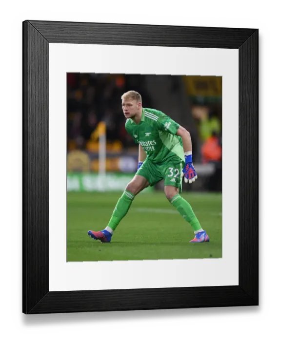 Framed Print : Arsenal's Aaron Ramsdale Faces Off in Intense Premier League Clash Against Wolverhampton Wanderers Framed Print : Arsenal's Aaron Ramsdale Faces Off in Intense Premier League Clash Against Wolverhampton Wanderers