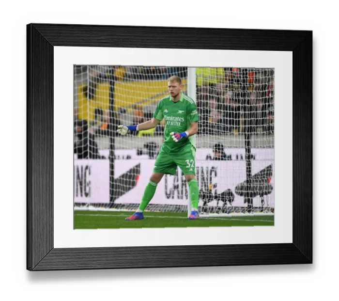 Framed Print : Intense Showdown: Aaron Ramsdale vs. Wolverhampton Wanderers in Premier League Action Framed Print : Intense Showdown: Aaron Ramsdale vs. Wolverhampton Wanderers in Premier League Action