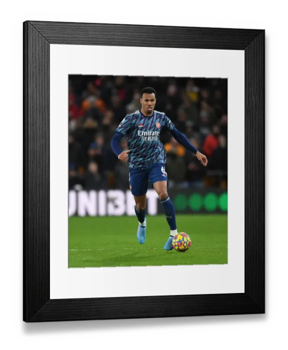 Framed Print : Gabriel Magalhaes Focuses in Arsenal's Clash Against Wolverhampton Wanderers - Premier League 2021-22 Framed Print : Gabriel Magalhaes Focuses in Arsenal's Clash Against Wolverhampton Wanderers - Premier League 2021-22