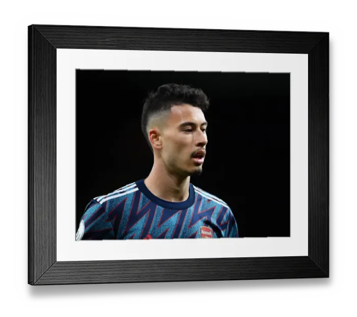 Framed Print : Gabriel Martinelli in Action: Wolverhampton Wanderers vs Arsenal, Premier League 2021-22