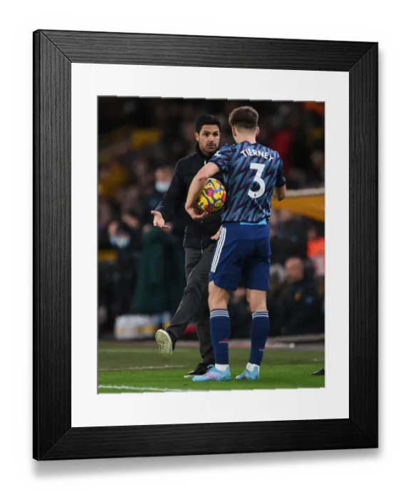 Framed Print : Mikel Arteta at Molineux: Leading Arsenal in the 2021-22 Premier League Clash Against Wolverhampton Framed Print : Mikel Arteta at Molineux: Leading Arsenal in the 2021-22 Premier League Clash Against Wolverhampton
