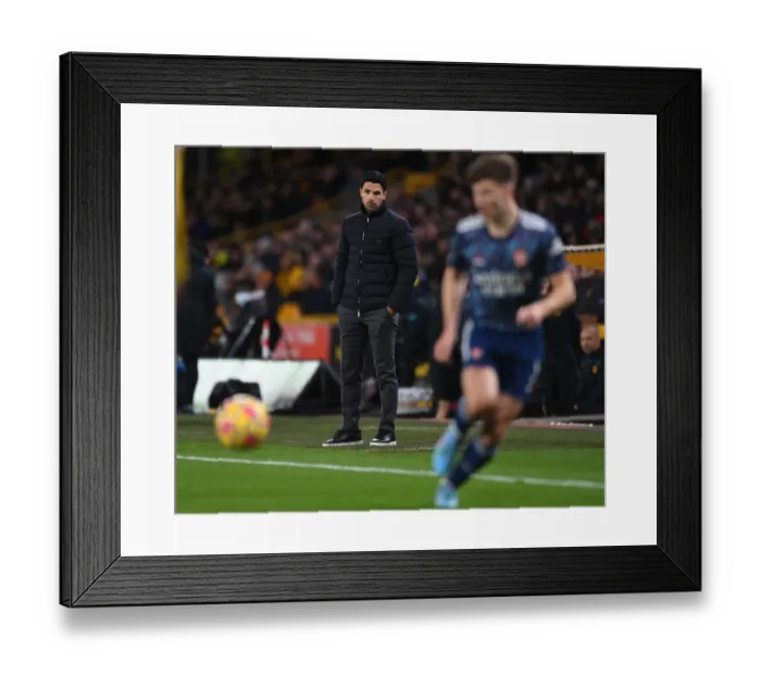 Framed Print : Mikel Arteta at Molineux: Arsenal Manager Leads Team Against Wolverhampton Wanderers in Premier League (2021-22) Framed Print : Mikel Arteta at Molineux: Arsenal Manager Leads Team Against Wolverhampton Wanderers in Premier League (2021-22)
