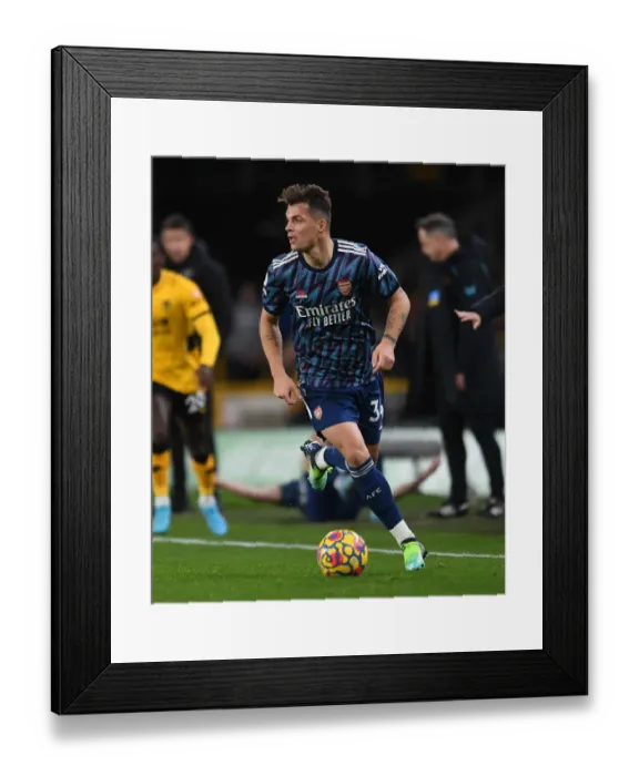 Framed Print : Granit Xhaka in Action: Wolverhampton Wanderers vs Arsenal, Premier League 2021-22 Framed Print : Granit Xhaka in Action: Wolverhampton Wanderers vs Arsenal, Premier League 2021-22