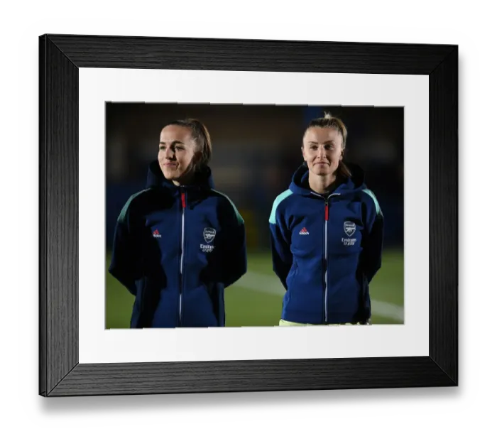 Framed Print : Arsenal Women vs Chelsea Women: Pre-Match Moment at the Barclays FA Womens Super League