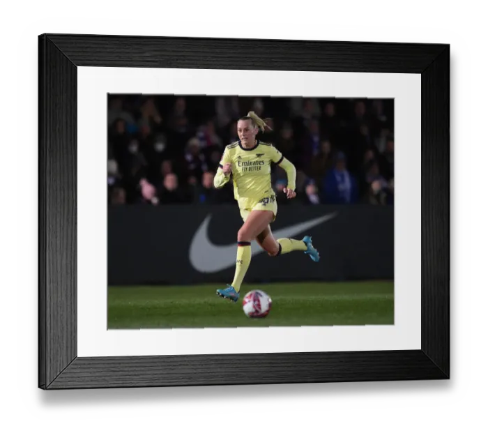 Framed Print : Arsenal's Stina Blackstenius in Action: A Riveting Moment from the Chelsea vs. Arsenal FA WSL Match, 2021-22 Framed Print : Arsenal's Stina Blackstenius in Action: A Riveting Moment from the Chelsea vs. Arsenal FA WSL Match, 2021-22