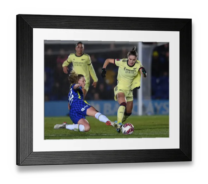 Framed Print : Clash of Titans: Vivianne Miedema vs. Erin Cuthbert in Chelsea Women vs. Arsenal Women FA WSL Showdown