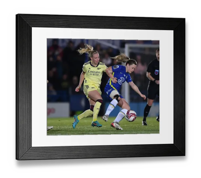 Framed Print : Beth Mead vs Erin Cuthbert: Intense Rivalry in Chelsea Women vs Arsenal Women FA WSL Clash Framed Print : Beth Mead vs Erin Cuthbert: Intense Rivalry in Chelsea Women vs Arsenal Women FA WSL Clash