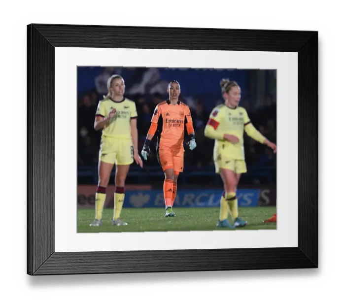 Framed Print : Manuela Zinsberger: In Action for Arsenal Women in FA WSL Match vs. Chelsea Framed Print : Manuela Zinsberger: In Action for Arsenal Women in FA WSL Match vs. Chelsea