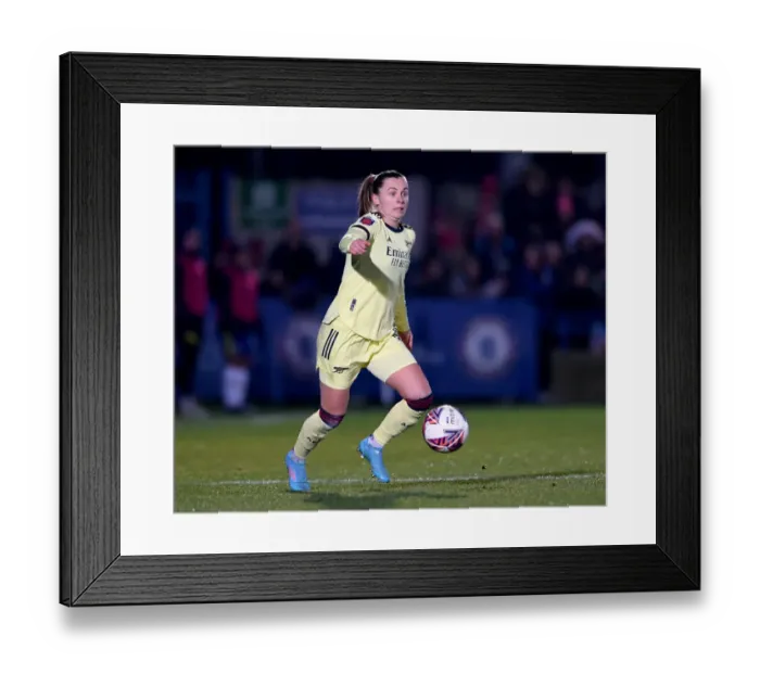 Framed Print : Arsenal's Noelle Maritz in Action against Chelsea Women in FA WSL Clash