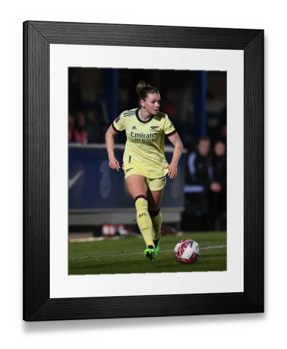 Framed Print : Arsenal's Laura Wienroither Faces Off Against Chelsea Women in FA WSL Showdown