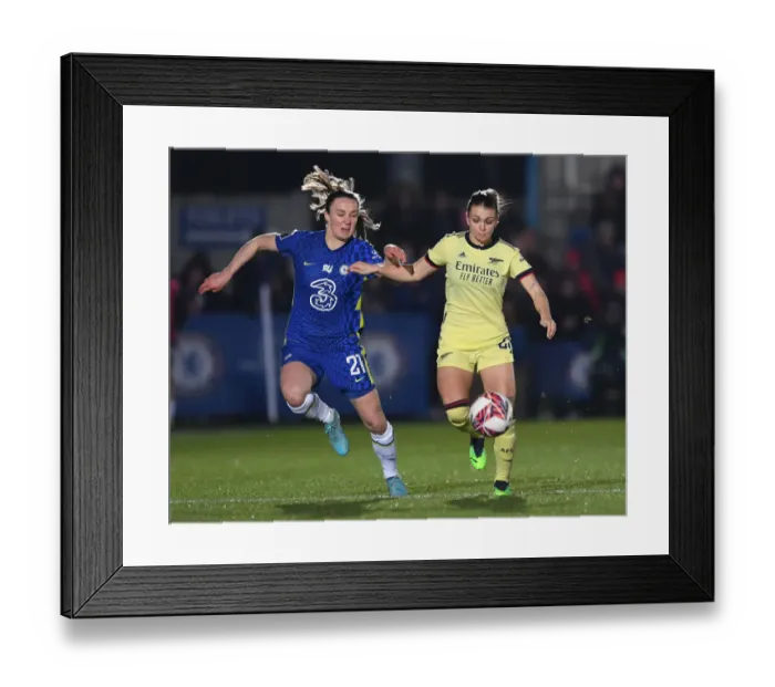 Framed Print : Clash of Titans: Chelsea Women vs. Arsenal Women - FA WSL Showdown