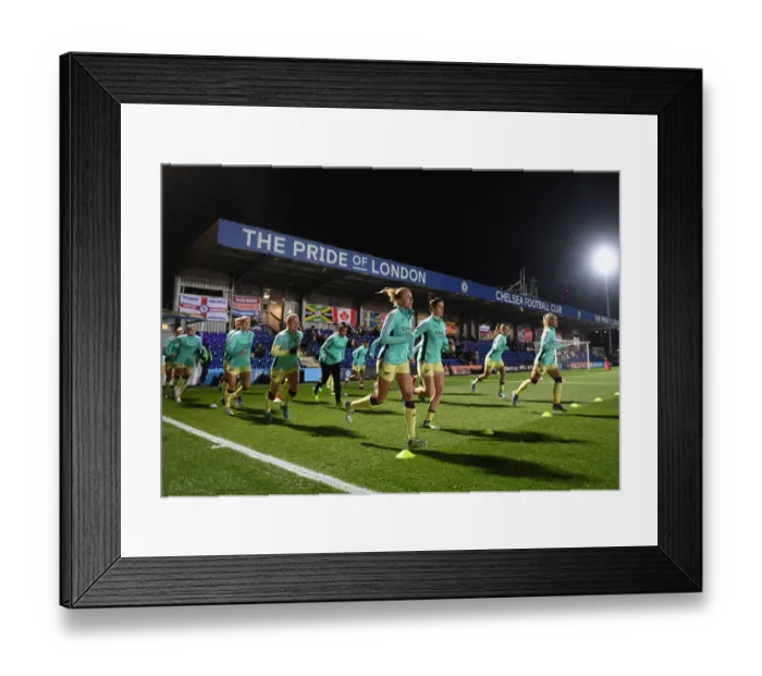 Framed Print : FA WSL Showdown: Arsenal Women vs. Chelsea Women at Kingsmeadow