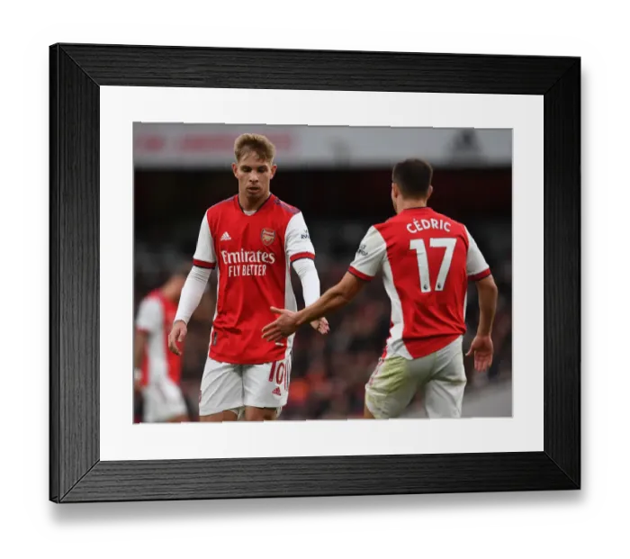 Framed Print : Arsenal vs Brentford: Emile Smith Rowe and Cedric Soares in Action, Premier League 2021-22 Framed Print : Arsenal vs Brentford: Emile Smith Rowe and Cedric Soares in Action, Premier League 2021-22