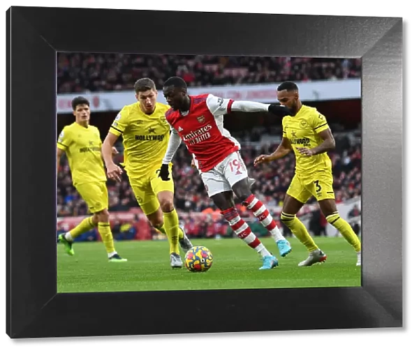 Arsenal vs Brentford: Nicolas Pepe Thwarted by Defenders