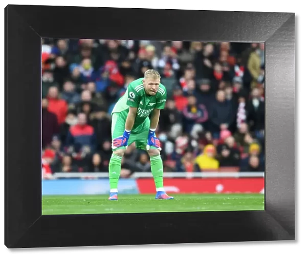 Arsenal's Aaron Ramsdale in Action: Arsenal v Brentford, Premier League 2021-22