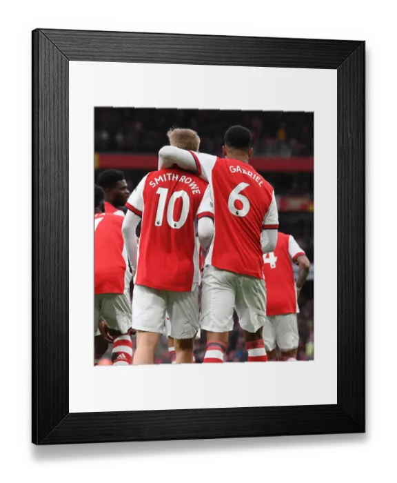 Framed Print : Arsenal's Emile Smith Rowe Scores First Goal Against Brentford in 2021-22 Premier League