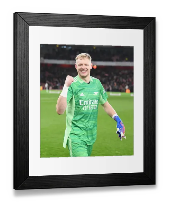 Framed Print : Arsenal's Aaron Ramsdale Celebrates Goalkeeper Win against Wolverhampton Wanderers in 2021-22 Premier League Framed Print : Arsenal's Aaron Ramsdale Celebrates Goalkeeper Win against Wolverhampton Wanderers in 2021-22 Premier League