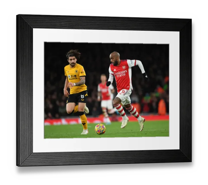 Framed Print : Alexis Lacazette in Action: Arsenal vs. Wolverhampton Wanderers, Premier League 2021-22 Framed Print : Alexis Lacazette in Action: Arsenal vs. Wolverhampton Wanderers, Premier League 2021-22