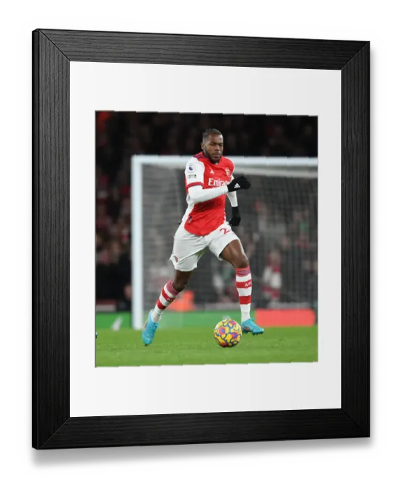 Framed Print : Nuno Tavares Stars: Arsenal's Standout Performance Against Wolverhampton Wanderers in Premier League