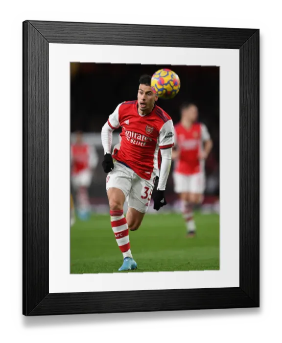 Framed Print : Arsenal's Gabriel Martinelli Shines in Premier League Clash Against Wolverhampton Wanderers