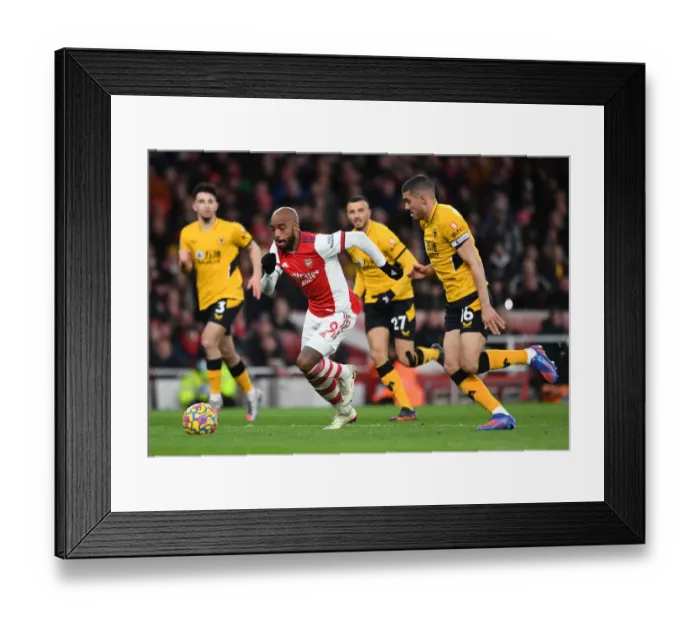Framed Print : Intense Rivalry: Lacazette vs. Coady - Arsenal vs. Wolverhampton Wanderers, Premier League Clash Framed Print : Intense Rivalry: Lacazette vs. Coady - Arsenal vs. Wolverhampton Wanderers, Premier League Clash