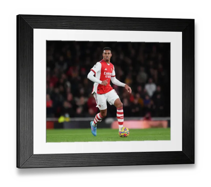 Framed Print : Arsenal's Gabriel Magalhaes in Action Against Wolverhampton Wanderers - Premier League 2021-22 Framed Print : Arsenal's Gabriel Magalhaes in Action Against Wolverhampton Wanderers - Premier League 2021-22
