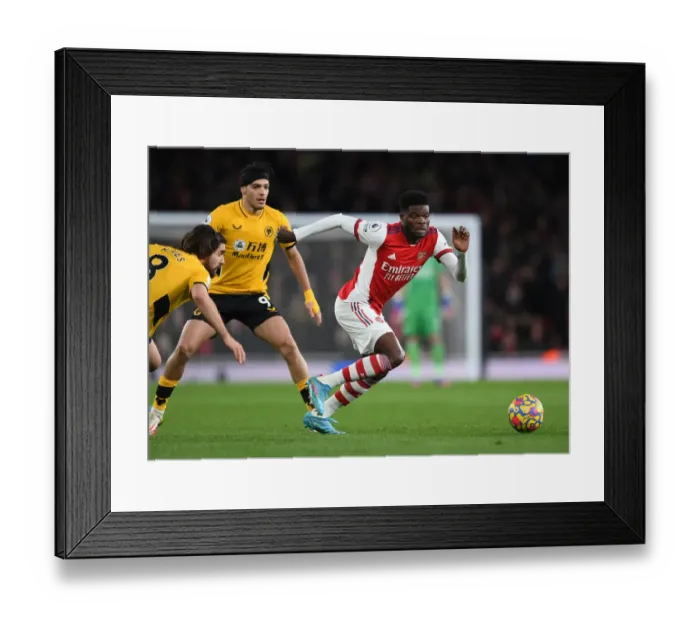 Framed Print : Partey vs. Jimenez: A Battle of Titans in Arsenal vs. Wolverhampton Premier League Clash Framed Print : Partey vs. Jimenez: A Battle of Titans in Arsenal vs. Wolverhampton Premier League Clash
