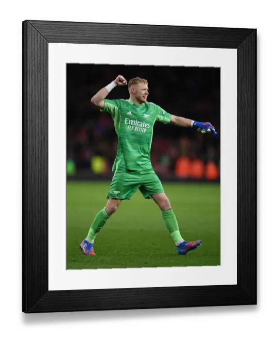 Framed Print : Arsenal Celebrate Victory: Arsenal vs. Wolverhampton Wanderers, Premier League 2021-22